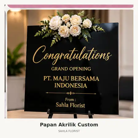 Papan Bunga Akrilik Teuku Umar Denpasar